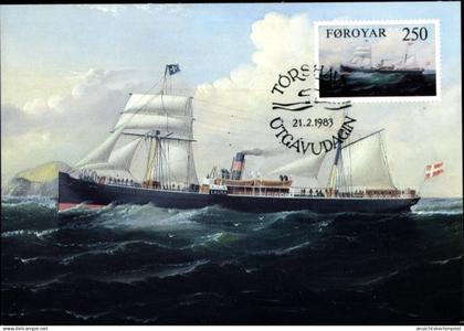 Maximum CPA Føroyar Föroyar Färöer Dänemark, Dampfschiff