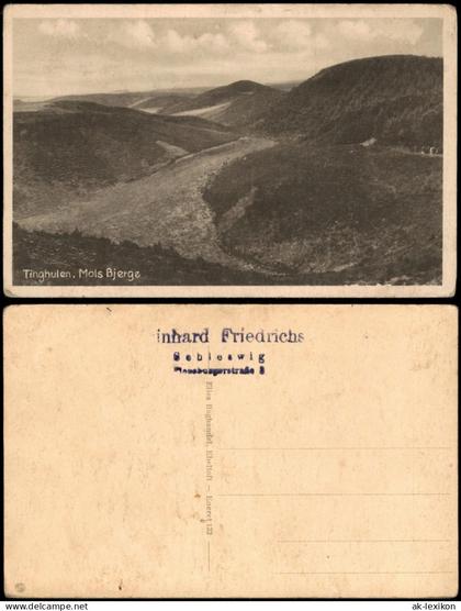 Postcard .Dänemark - Dänemark (allgemein) Tinghulen Mols Bjerge 1910