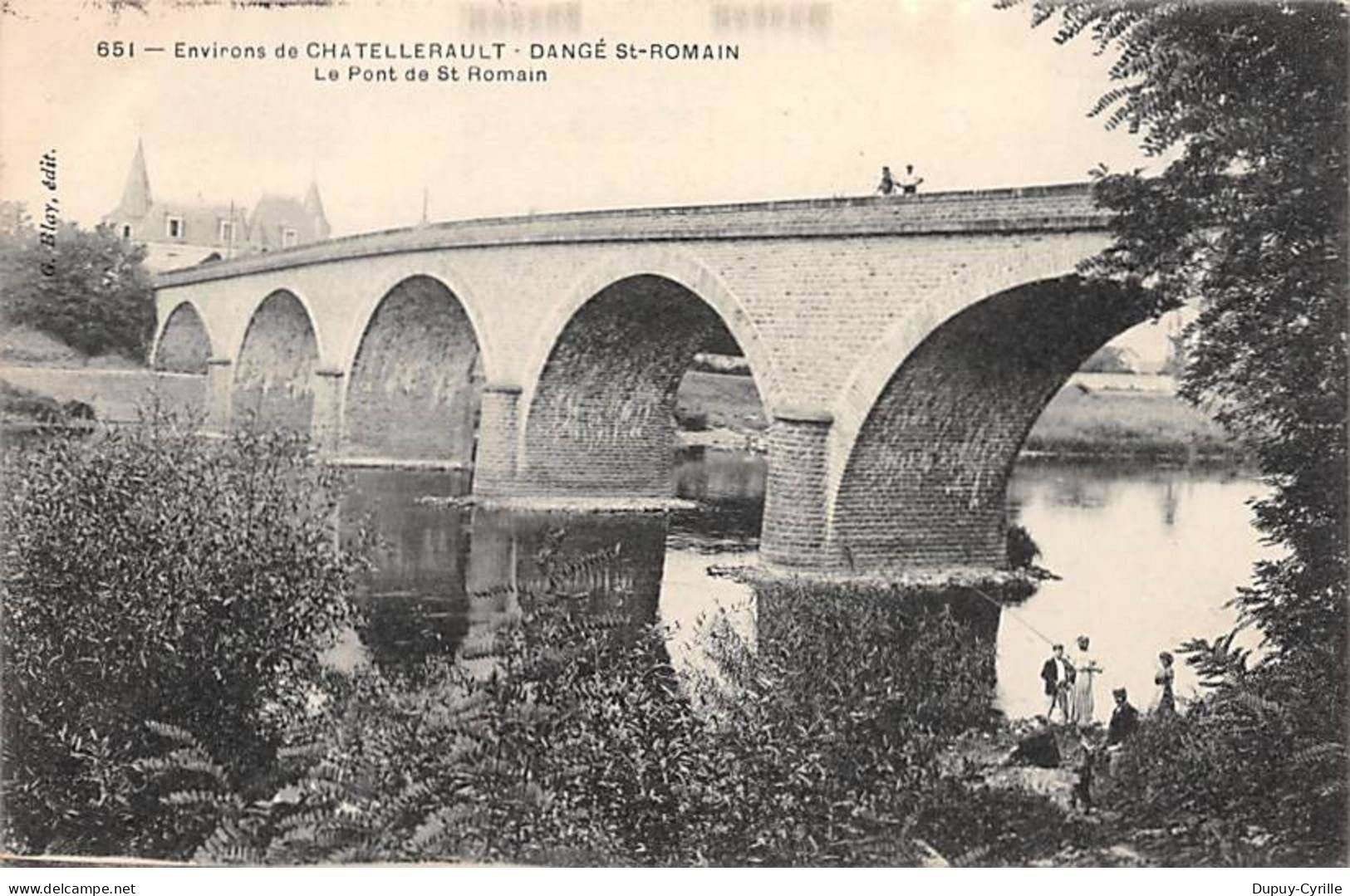 DANGE SAINT ROMAIN - Le Pont de Saint Romain - très bon état