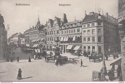1907. DANMARK. Fine Postcard København Amagertorv.  - JF436358