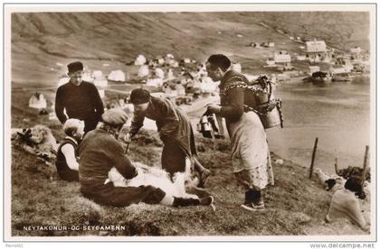 DANEMARK - DANMARK - ILES FEROE - TORSHAVN - Neytakonur oc seydamenn