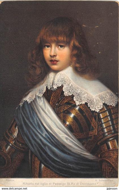 DANEMARK - RITRATTO DEL FIGLIO DI FREDERIGO III RE DI DANIMARCA - ILLUSTRATEUR G. SUBSTERMANS - FIRENZE