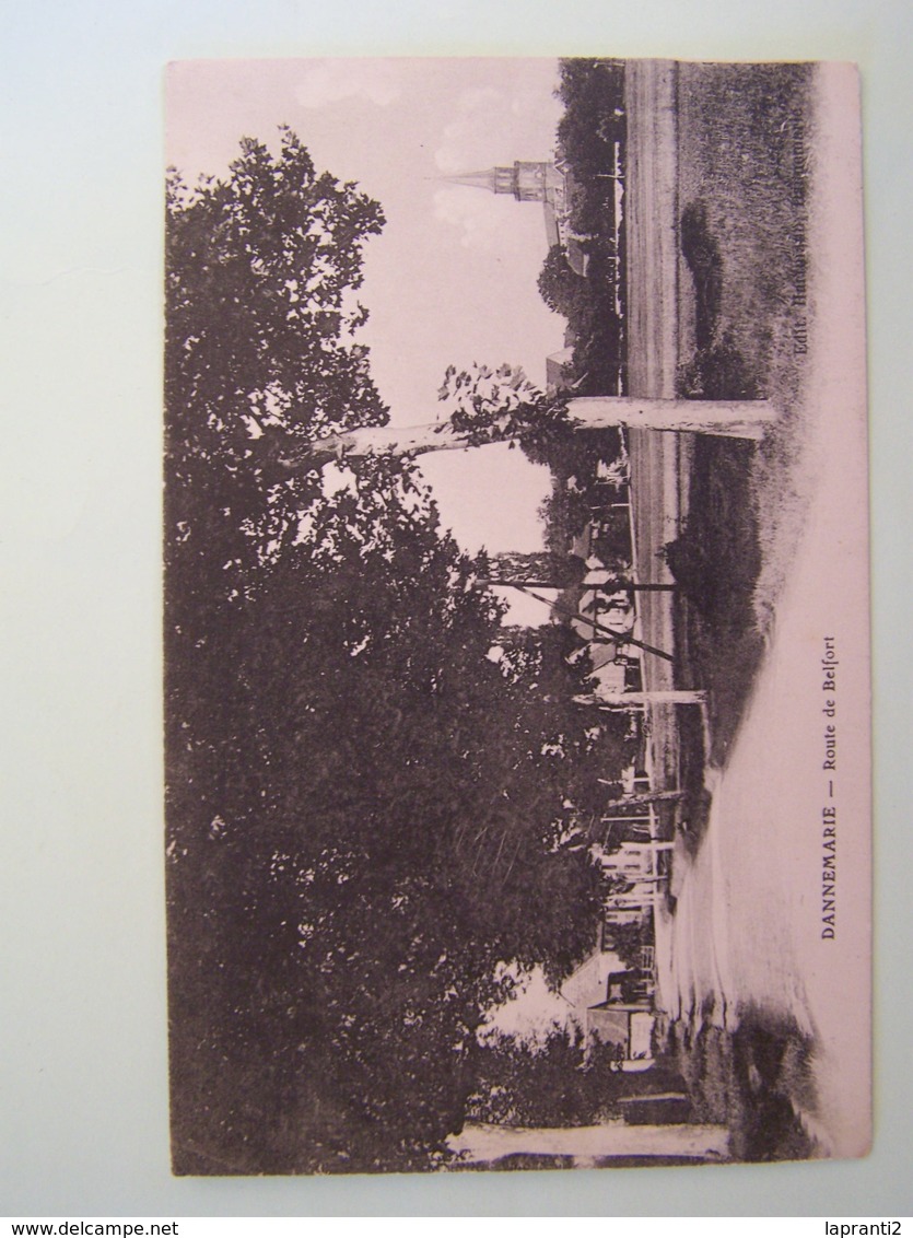 DANNEMARIE (HAUT-RHIN) LES ARBRES. ROUTE DE BELFORT.