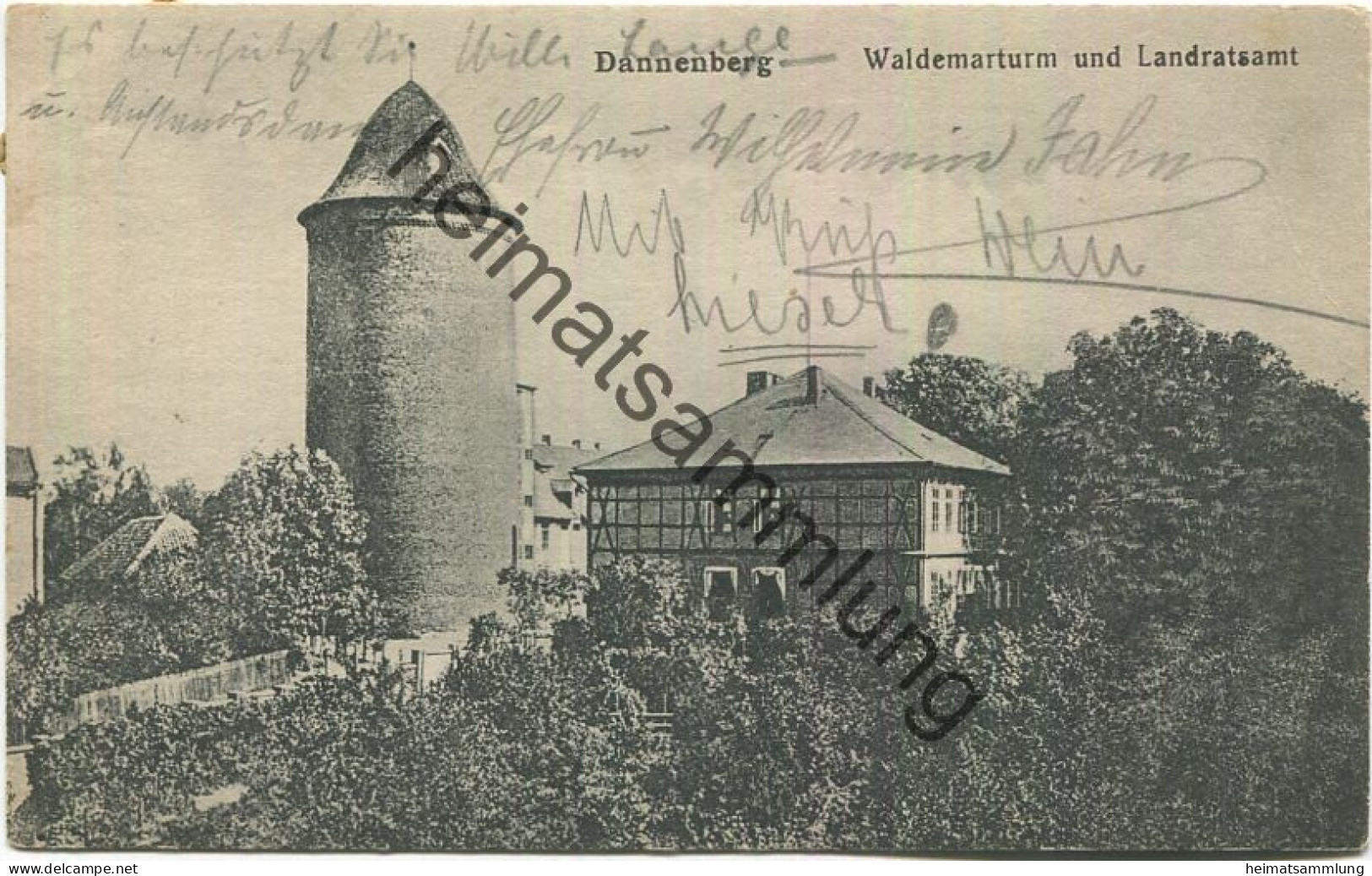 Dannenberg - Waldemarturm - Landratsamt - Verlag Wilh. Fischer Dannenberg gel. 1920
