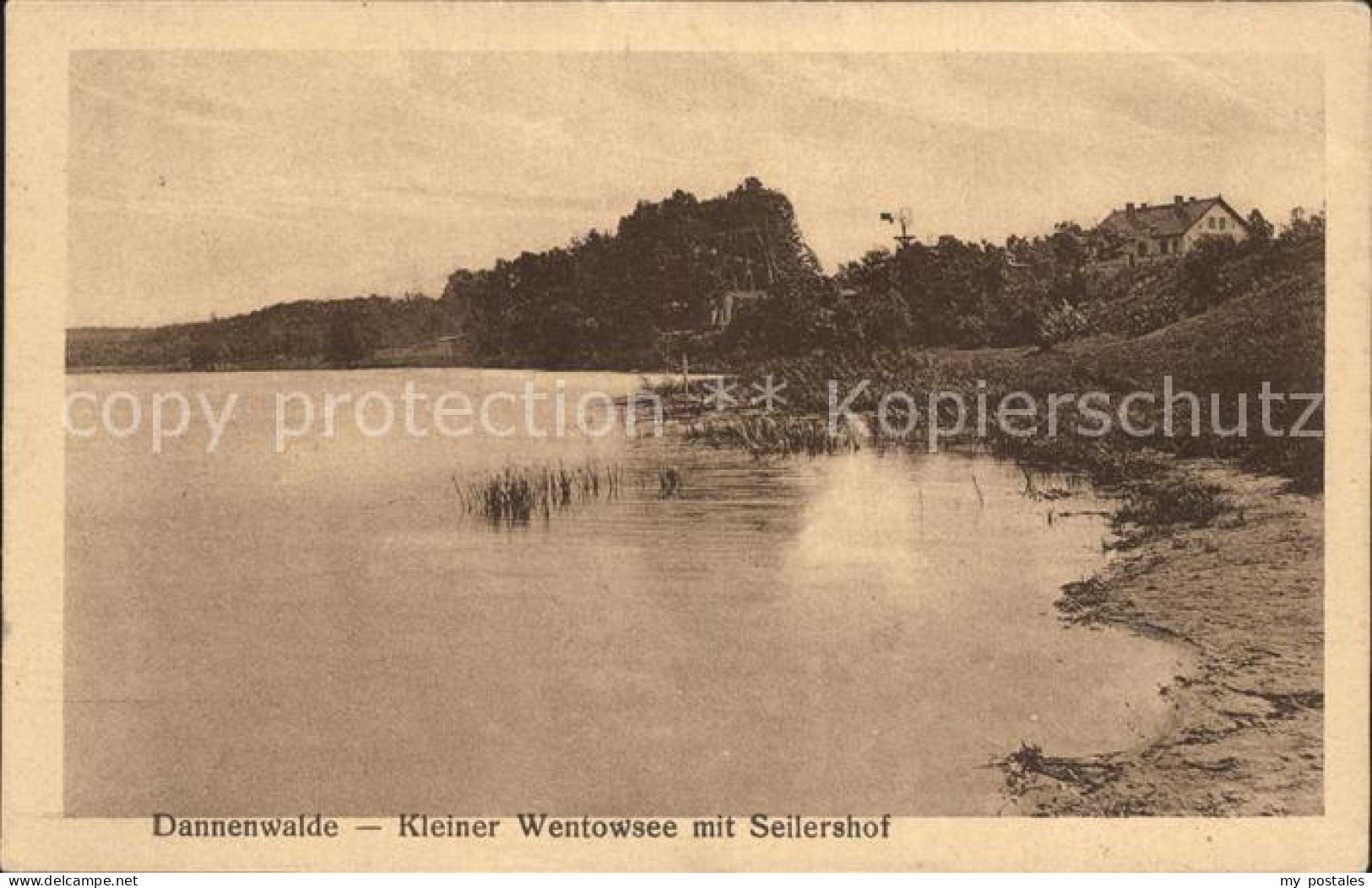 Dannenwalde Gransee Kleiner Wentowsee mit Seilershof