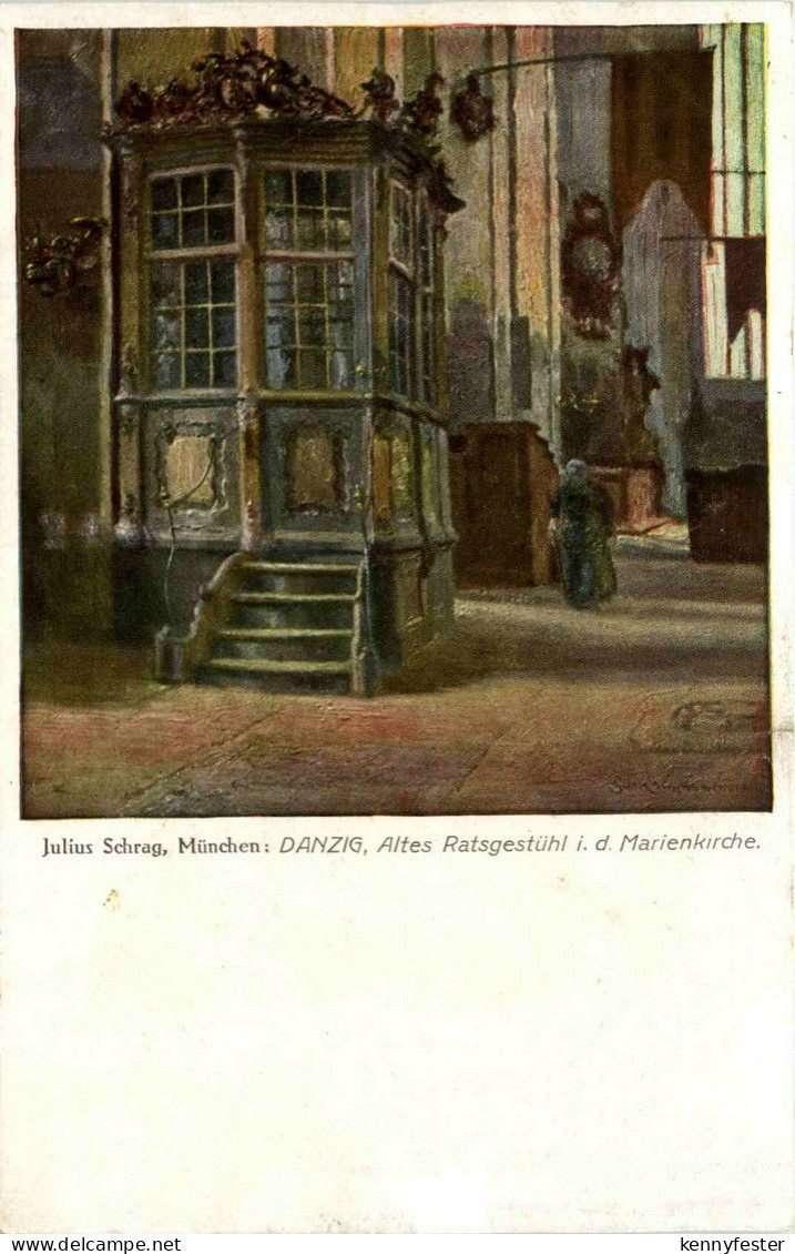 Danzig - Künstlerkarte