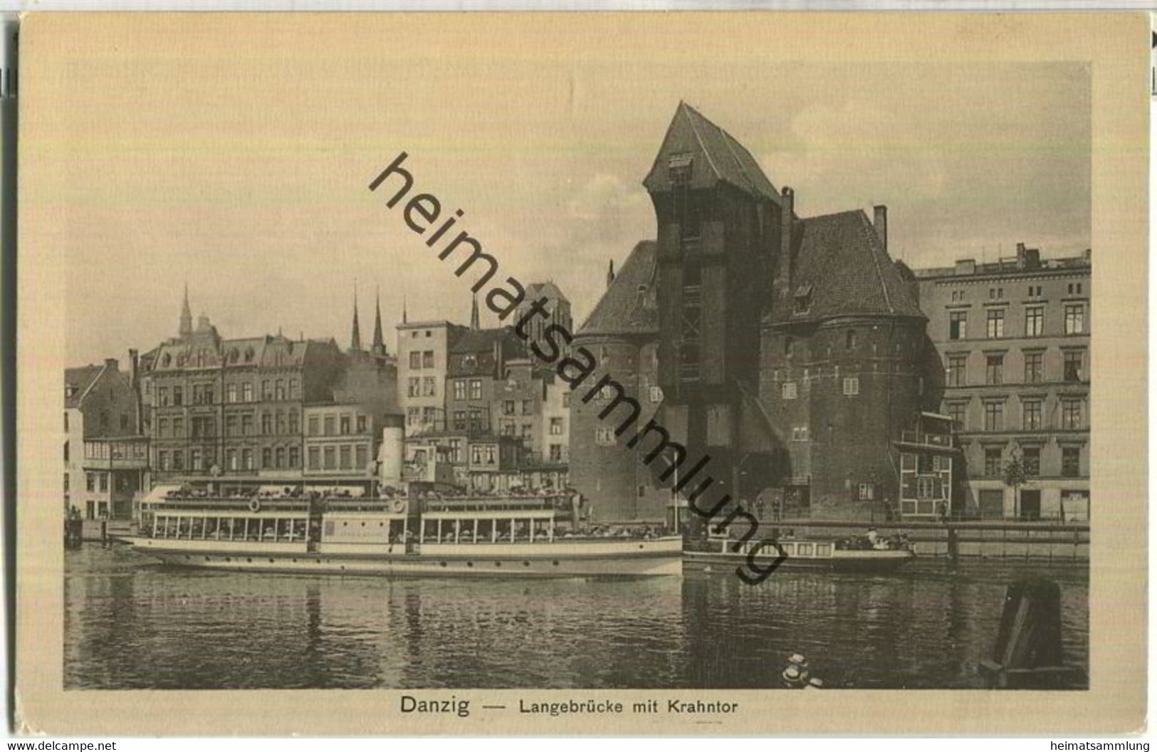 Danzig - Langebrücke - Krahntor - Dampfer