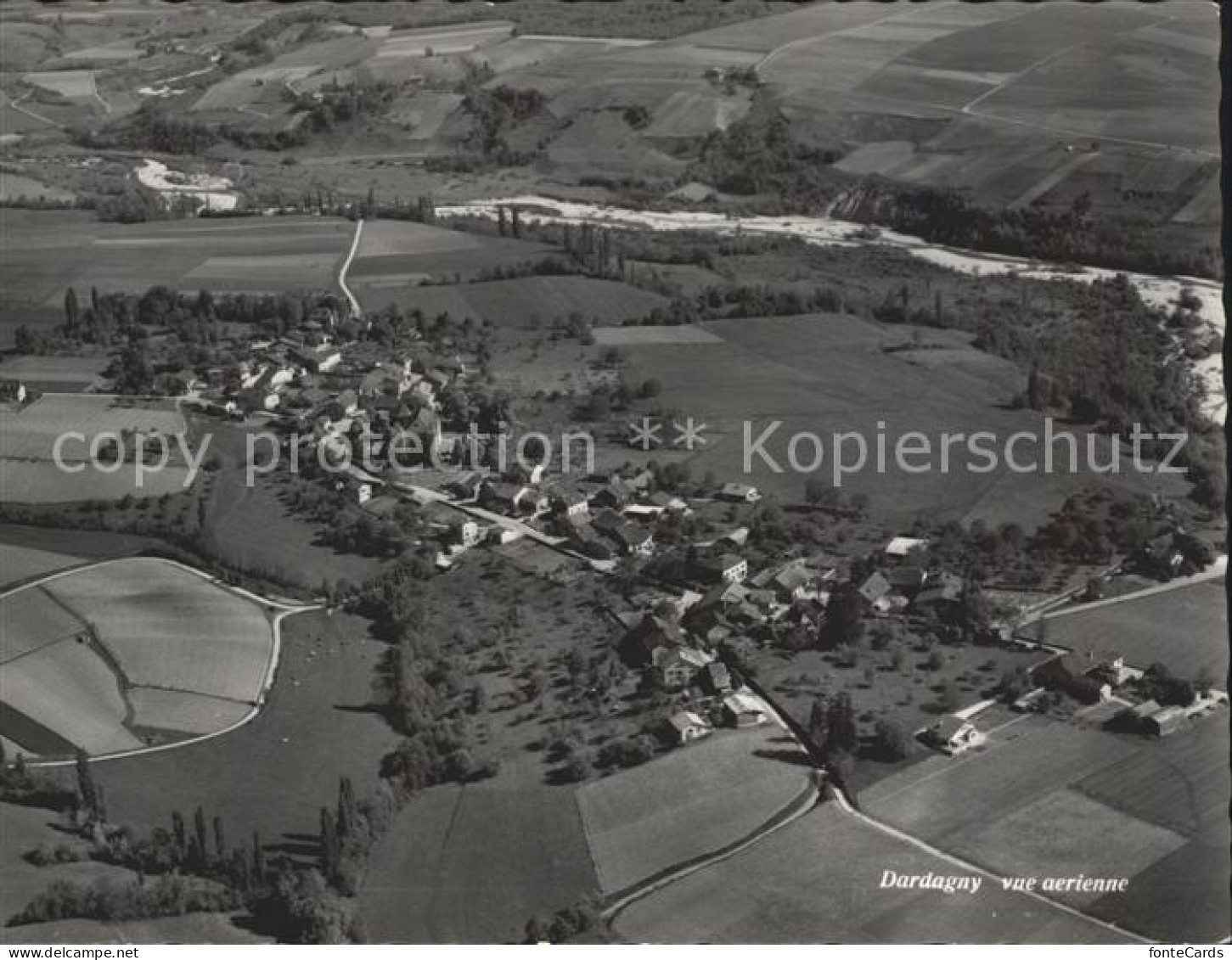 Dardagny Fliegeraufnahme