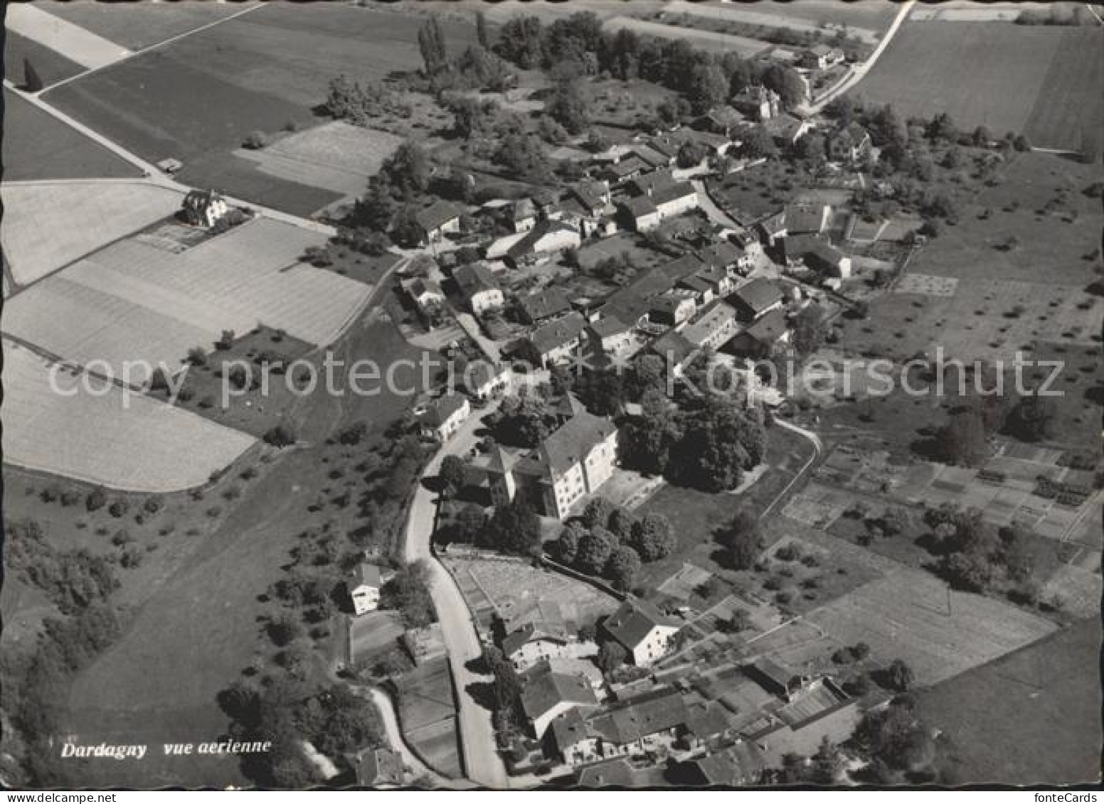 Dardagny Fliegeraufnahme