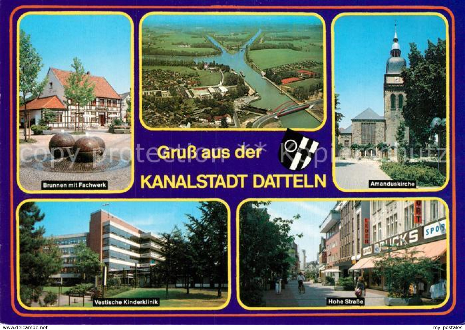 Datteln Brunnen Fachwerk Amanduskirche Vestische Kinderklinik