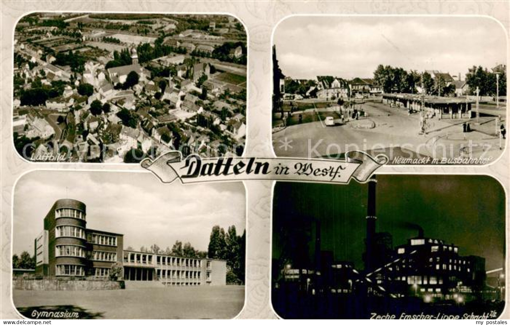 Datteln Fliegeraufnahme Gymnasium Zeche-Emscher-Lippe1/2