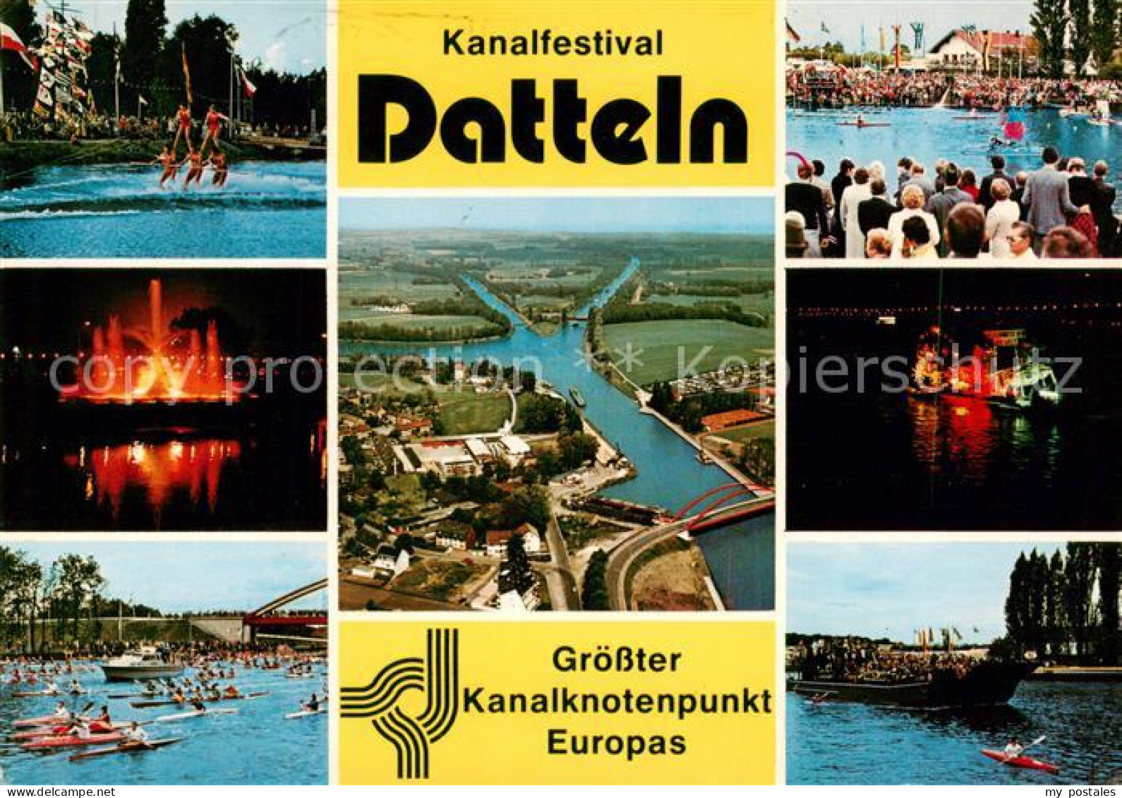 Datteln Kanalfestival Fliegeraufnahme Regatta