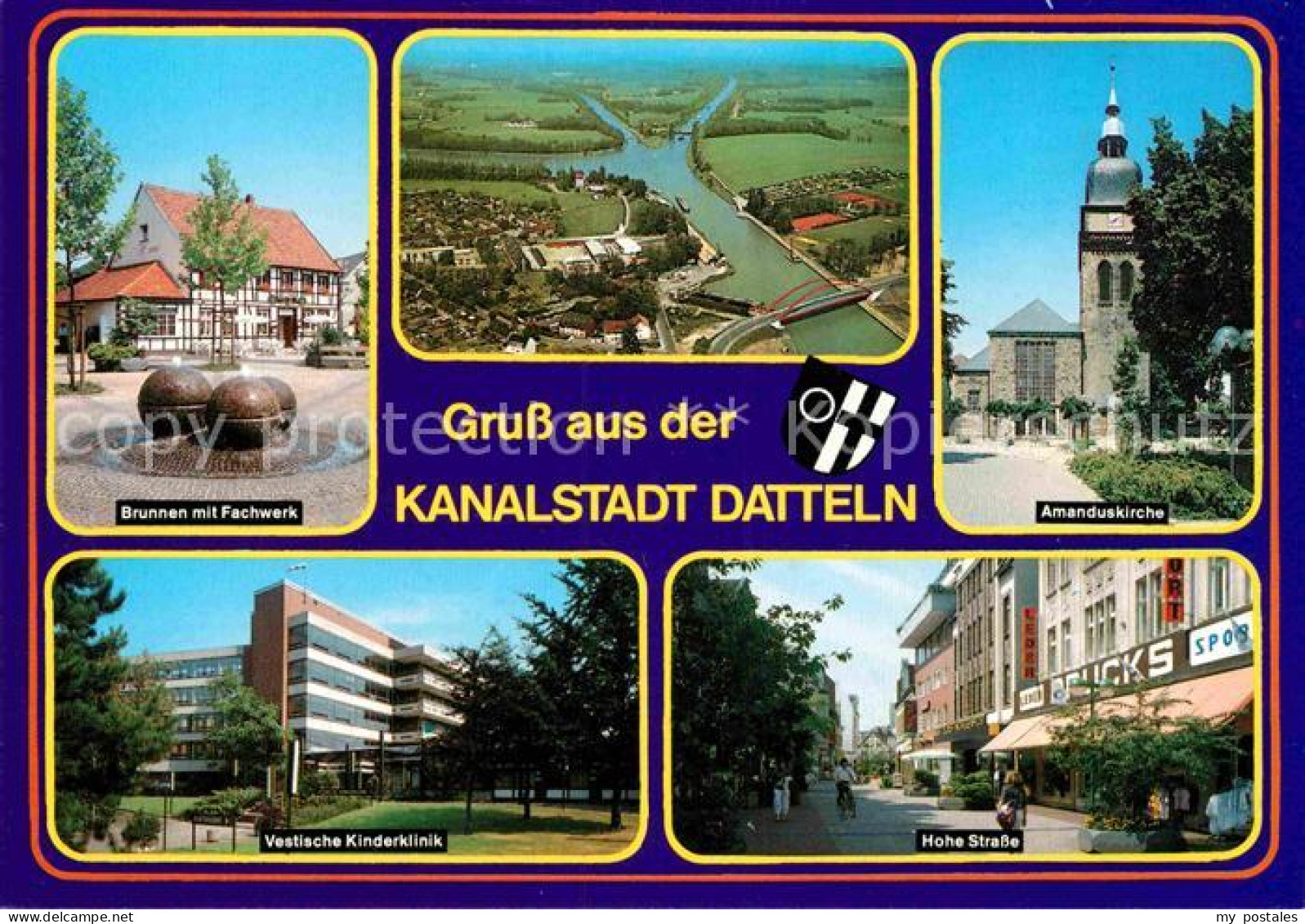 Datteln Kanalstadt Amanduskirche Hohe-Strasse Vestische-Kinderklinik