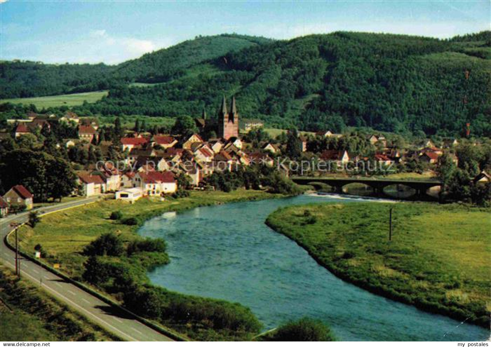 Dattenfeld Windeck Rhein-Sieg-Kreis NRW Panorama Ansicht mit Kirche