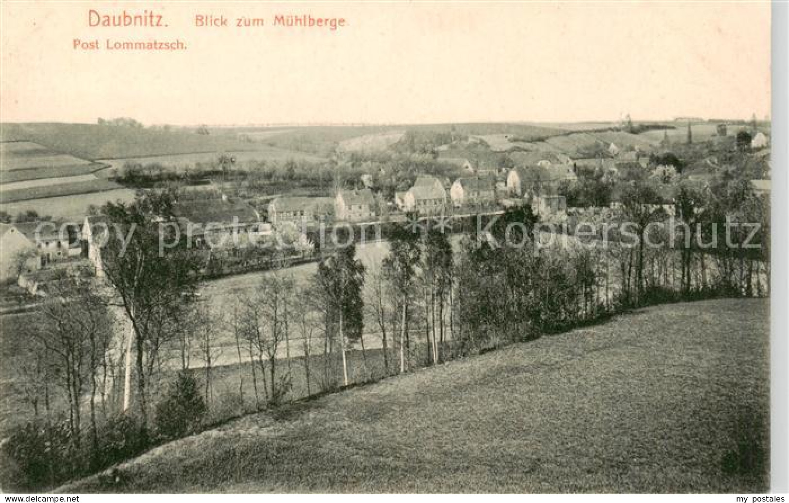 Daubnitz Lommatzsch Blick zum Muehlenberge