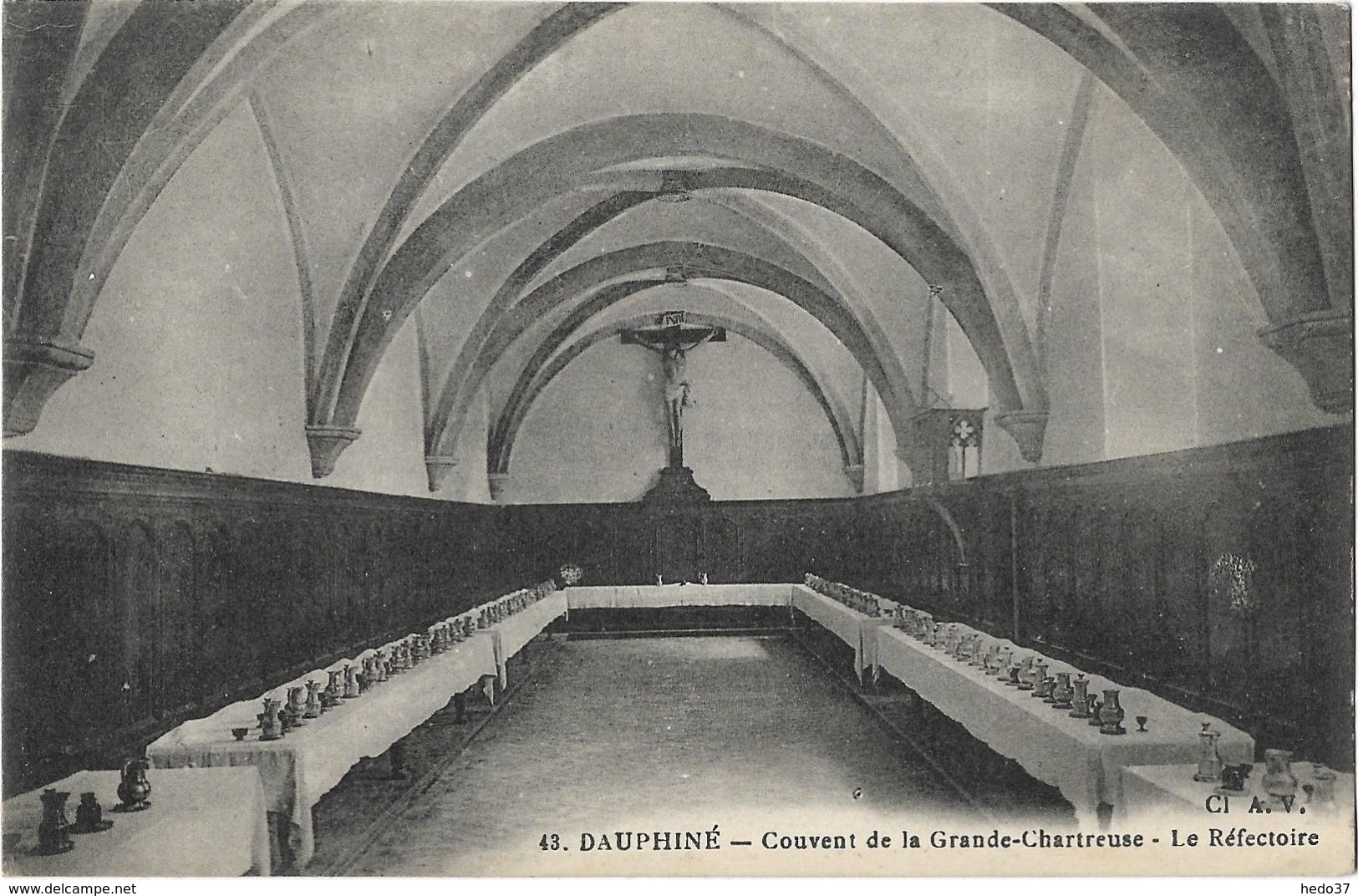 Dauphiné - Couvent de la Grande-Chartreuse - Le Réfectoire