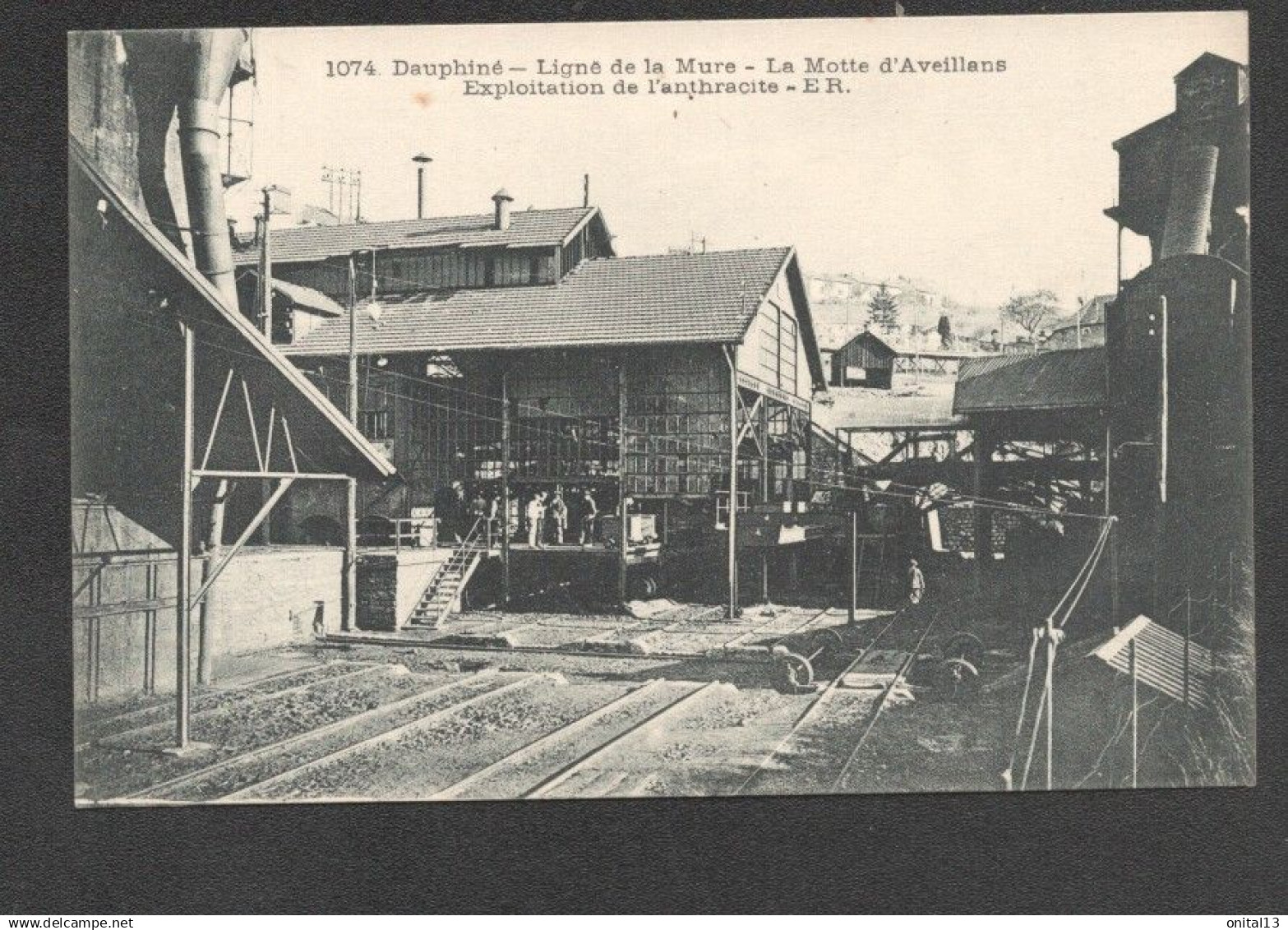 DAUPHINE / LA LIGNE DE LA MURE / LA MOTTE D'AVEILLANS / EXPLOITATION DE L'ANTHRACITE   F1271
