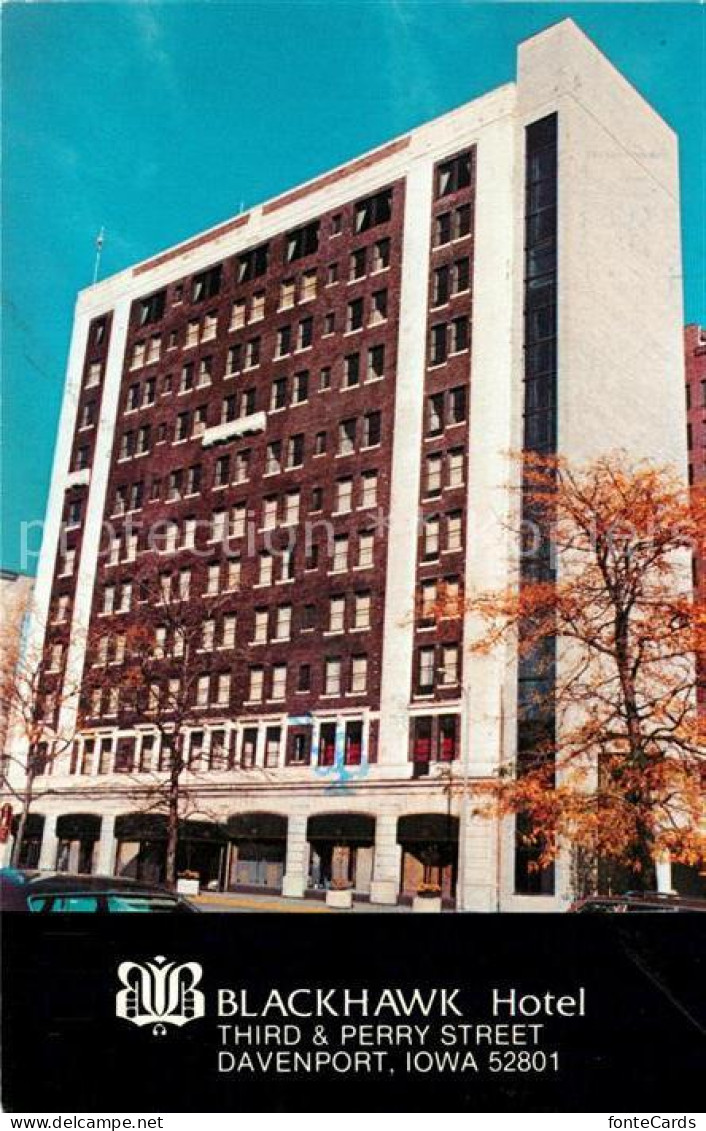 Davenport Iowa Blackhawk Hotel