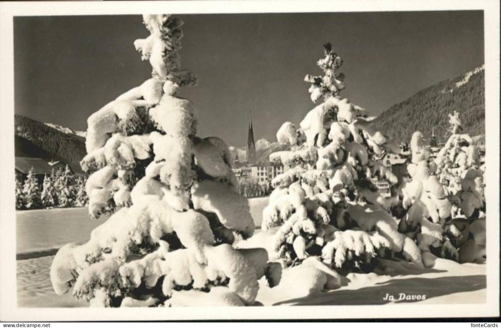 Davos GR Davos Winter Kirche