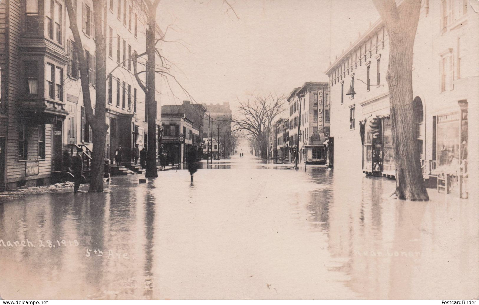 Dayton Ohio 1913 Disaster Floods USA Antique Rare Postcard