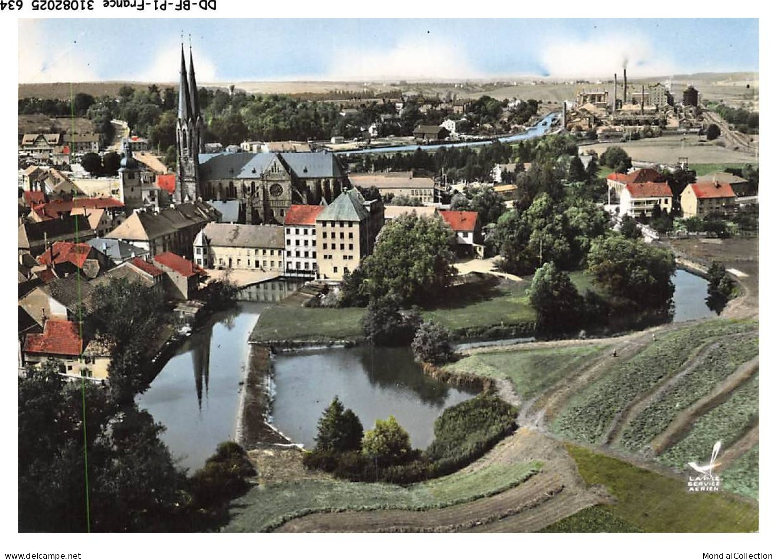 DD-BFP1-0318-57 - SARRALBE - Vue aérienne - La sarre a sarralbe - Le moulin
