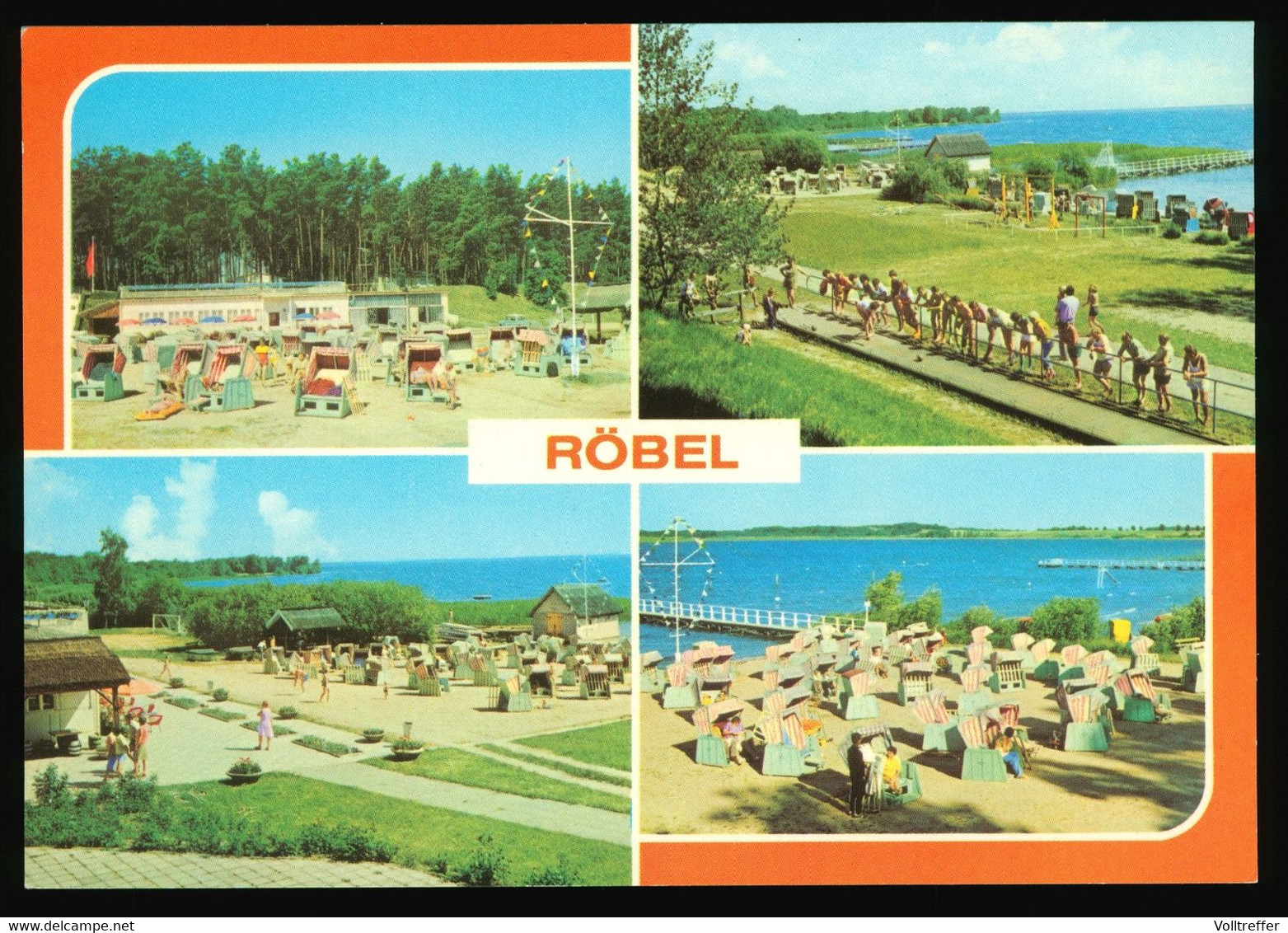DDR AK 1981 Röbel Müritz in Farbe, Urlauberdorf Martin Hoop, Zwickau