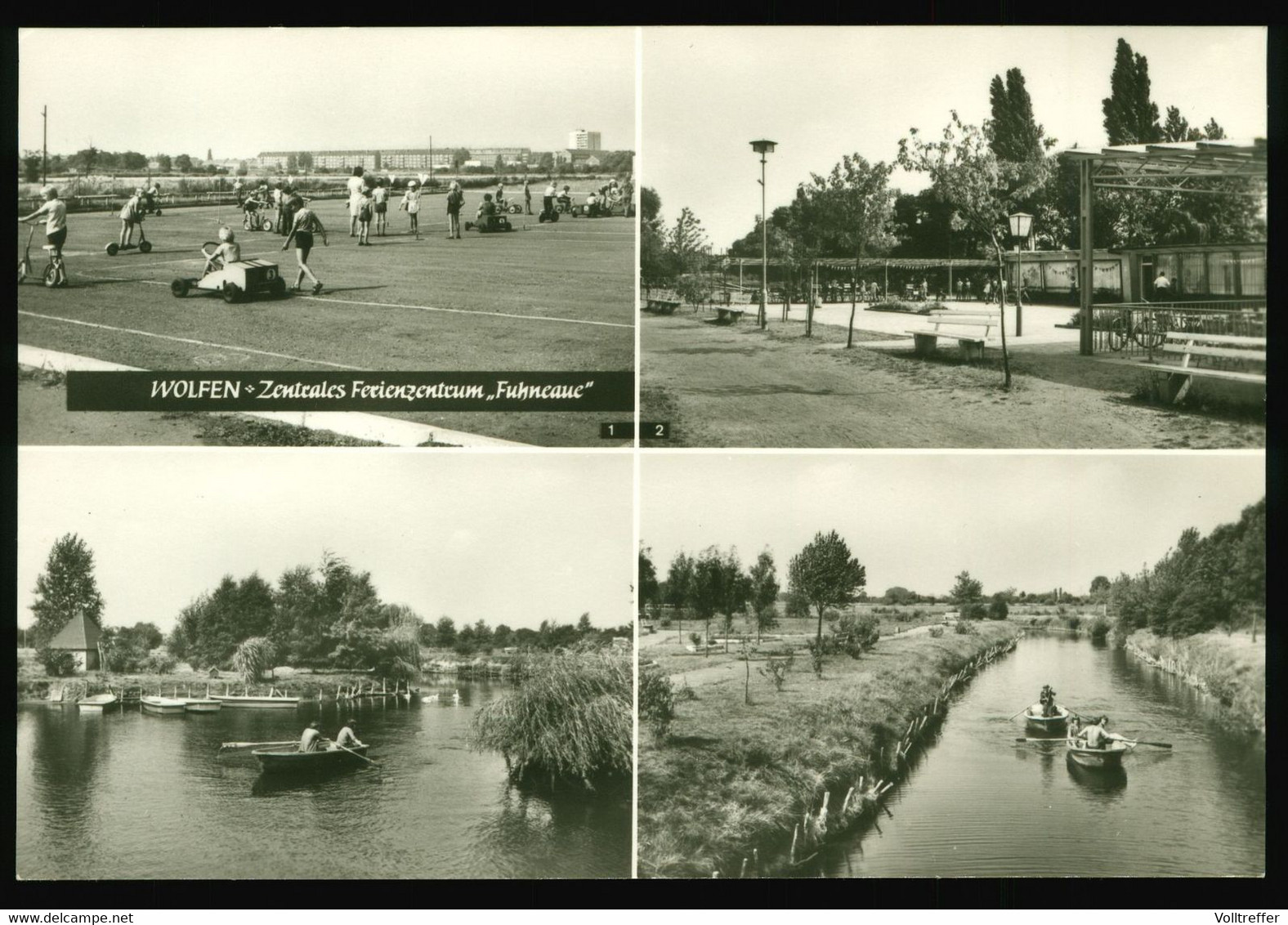 DDR Foto AK um 1980 Wolfen, Zentrales Ferienzentrum Fuhneaue