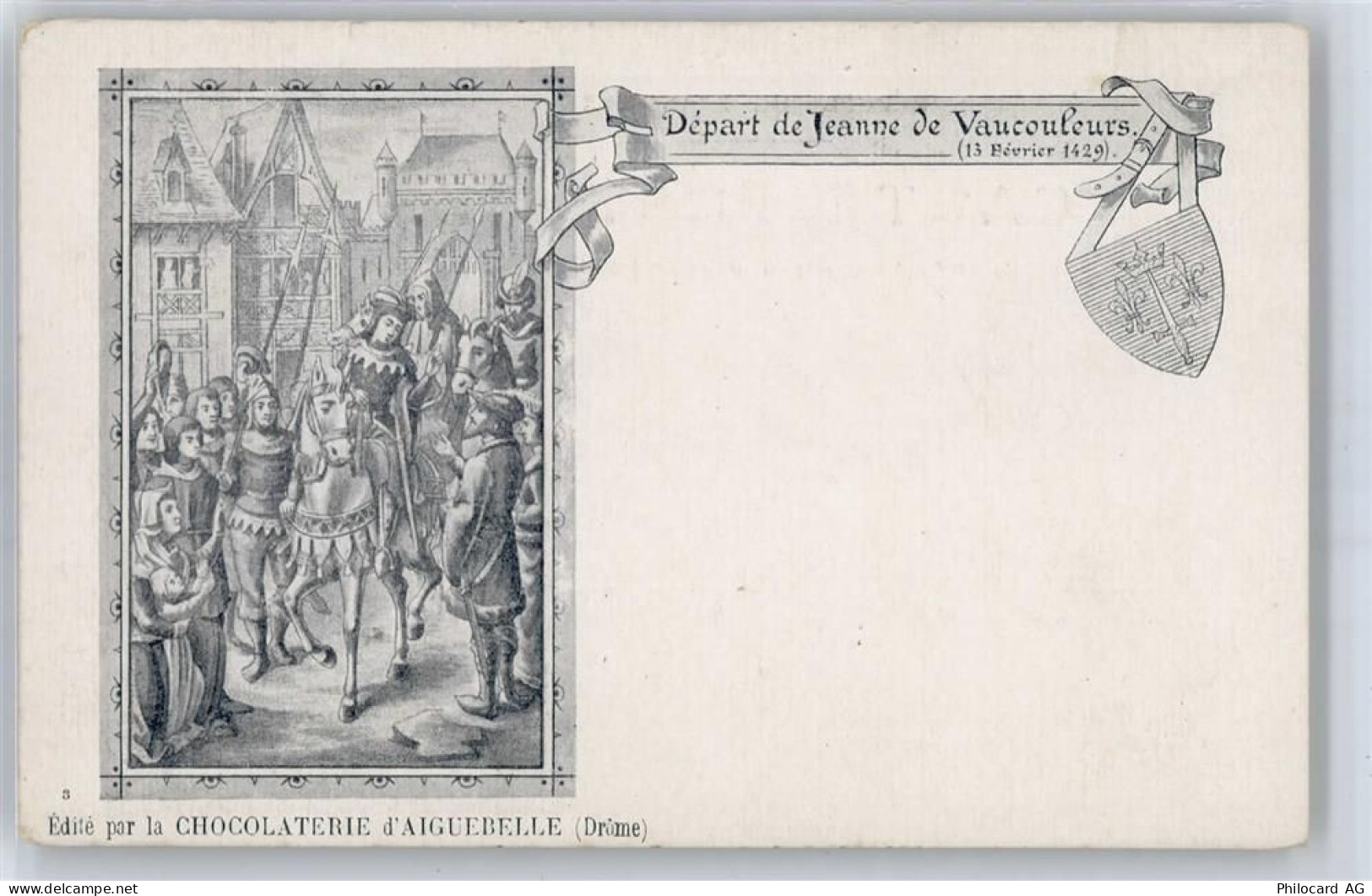 de Aiguebelle , Ritter AKU2 Schokolade Künstlerkarte - 50707152