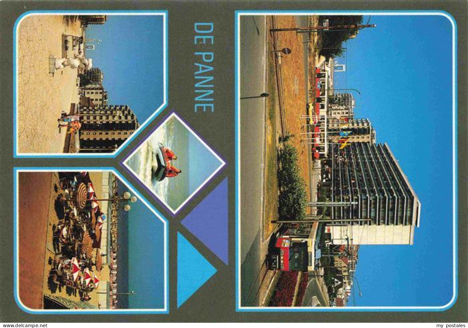 De Panne La Panne Belgie Hochhaeuser Strand Gaststaette