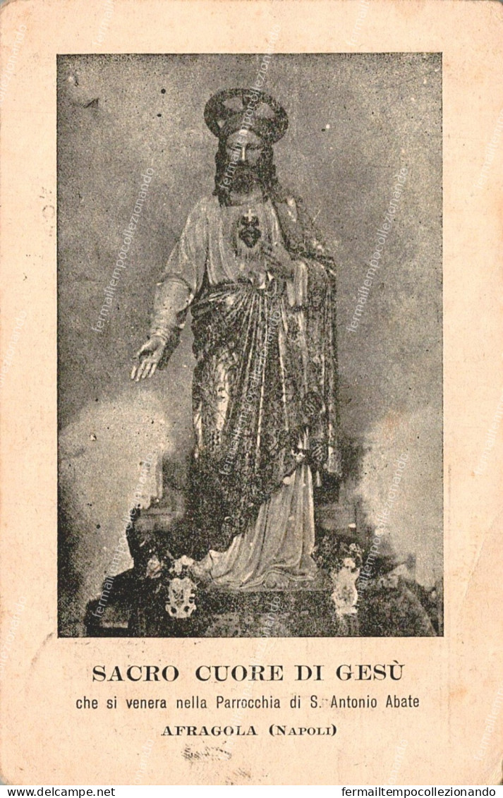 de18  cartolina afragola sacro cuore di gesu' provincia di napoli