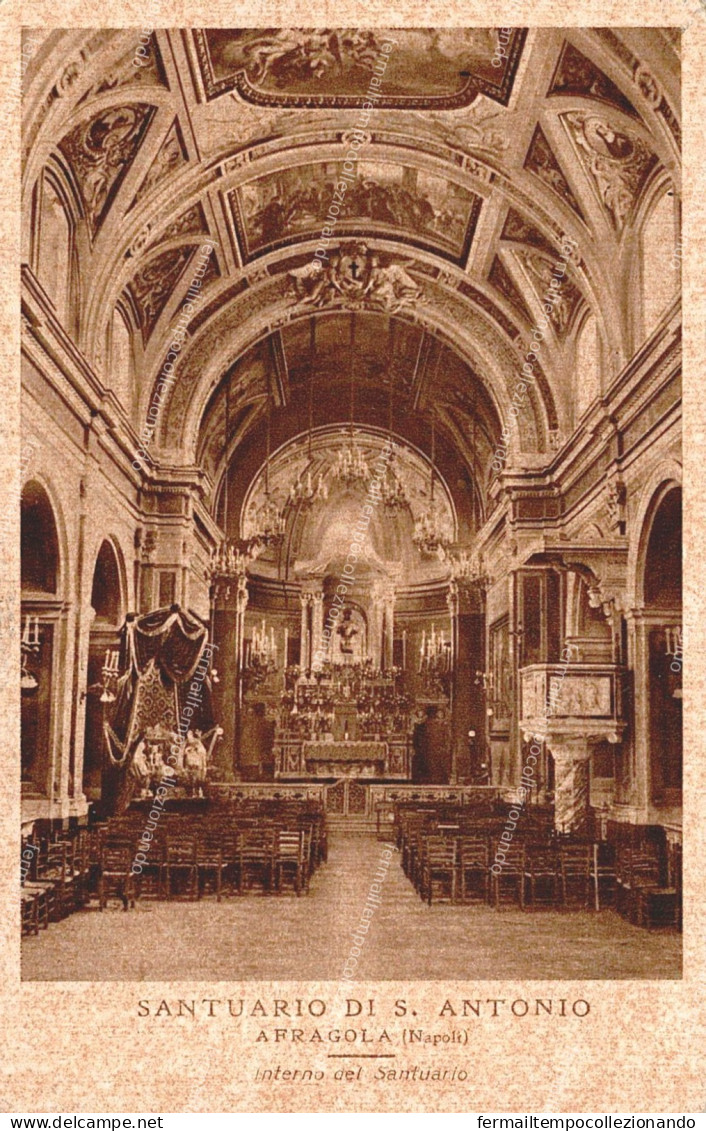 de535 cartolina afragola santuario di s.antonio provincia di napoli