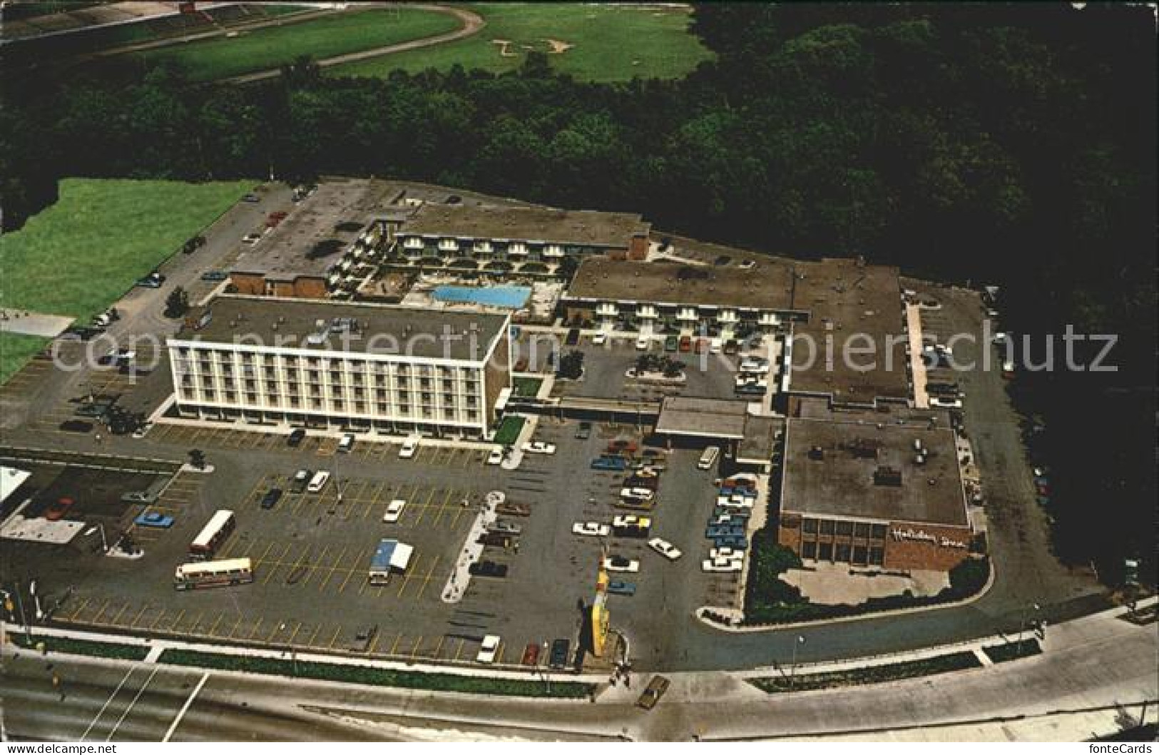 Dearborn Michigan Holiday Inn Air view