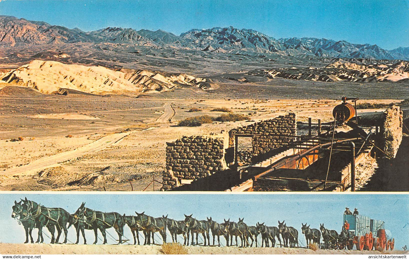 Death Valley CA Old Harmony Borax Mill gl1974 #164.155