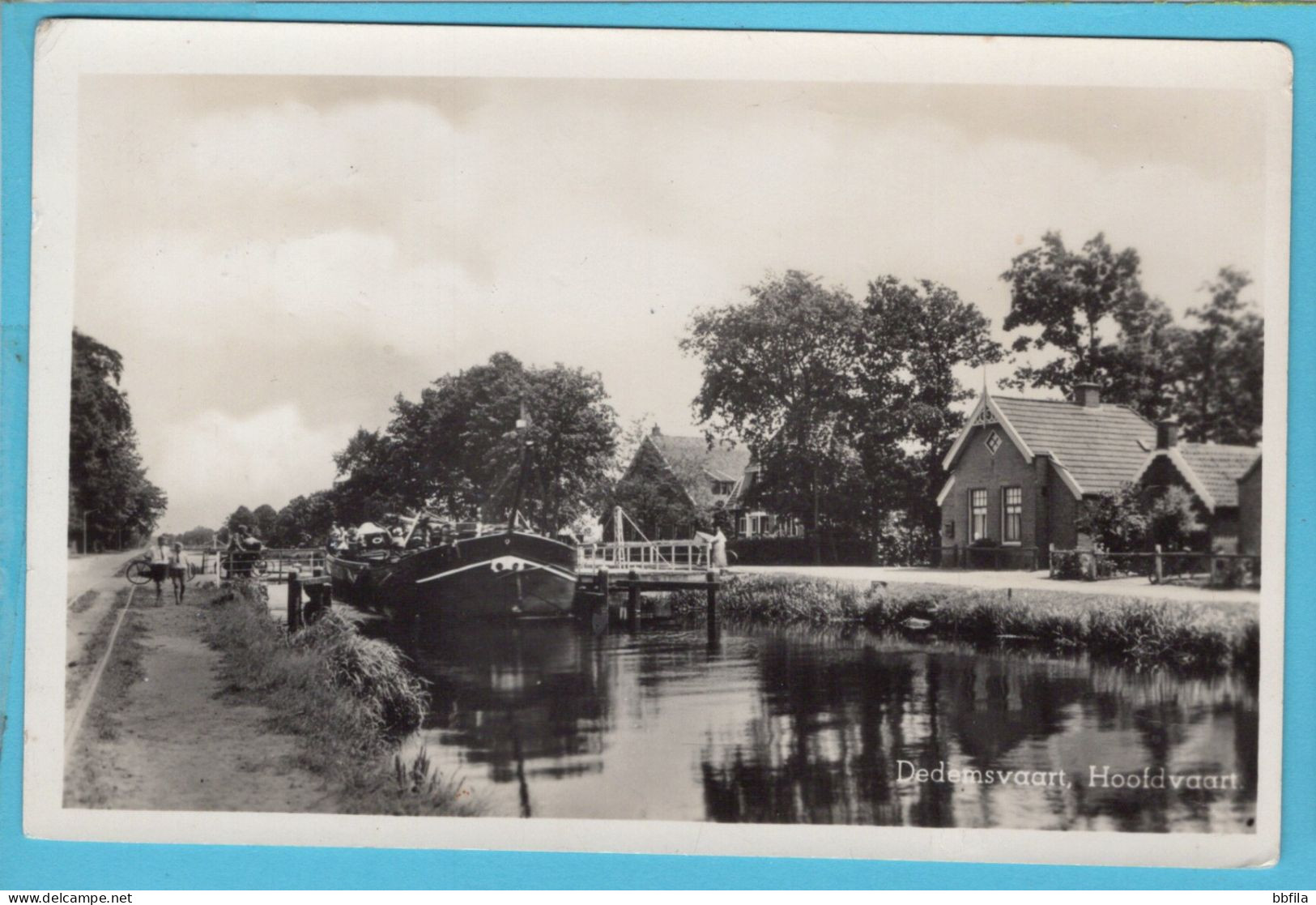 DEDEMSVAART prentbriefkaart Hoofdvaart 1948 Dedemsvaart naar Arnhem