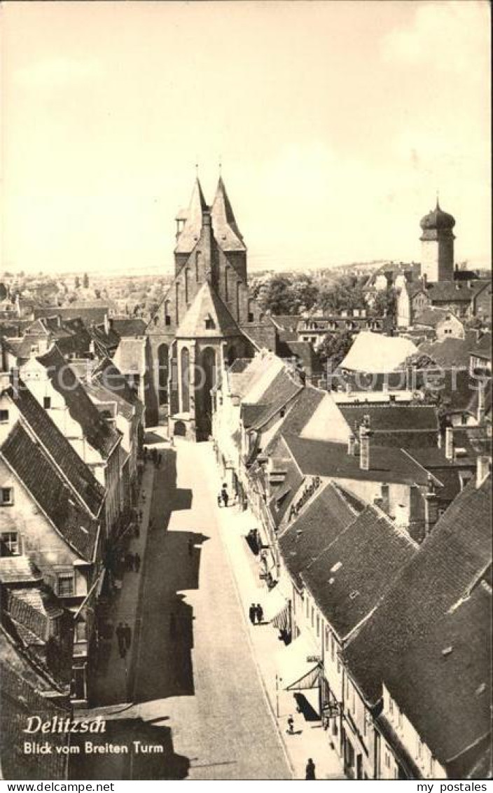 Delitzsch Blick vom Breiten Turm Kirche