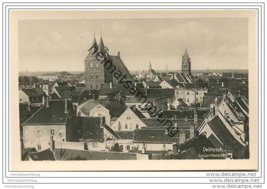 Delitzsch - Gesamtansicht - Foto-AK