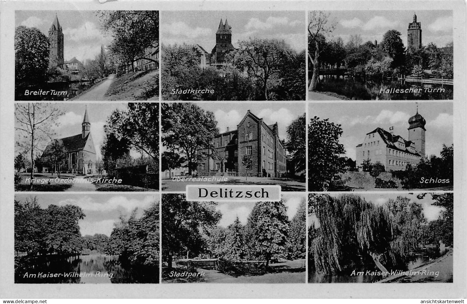 Delitzsch Mehrbildkarte gl1938 #187.396