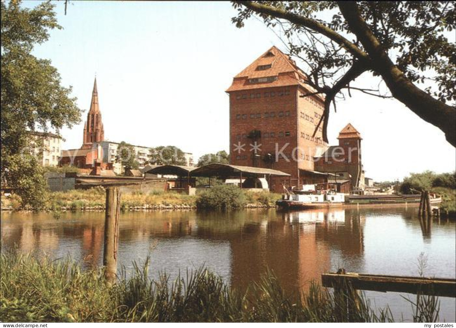 Demmin Mecklenburg Vorpommern Hafen Bartholomaeuskirche