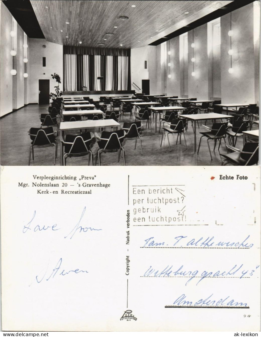 Den Haag Den Haag Verpleeginrichting Preva Nolenslaan Recreatiezaal 1960
