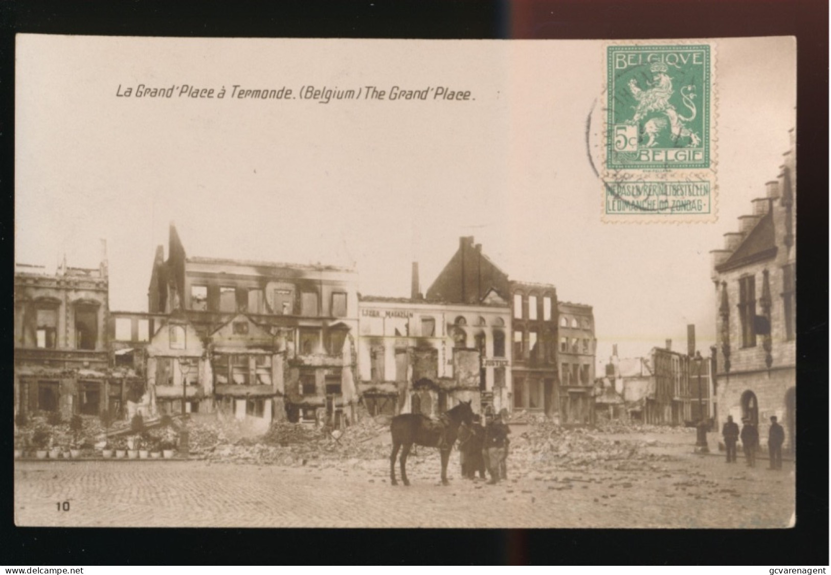 DENDERMONDE       LA GRAND'PLACE A TERMONDE ( BELGIUM ) THE GRAND'PLACE