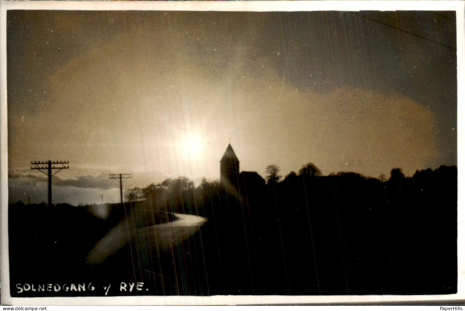 Denemarken Denmark - Solnedgang