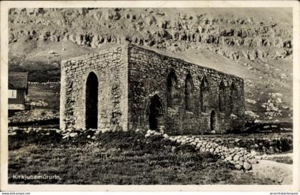 CPA Kirkjubøur Kirkjubö Tórshavn Färöer Dänemark, Kirkjubømúrurin