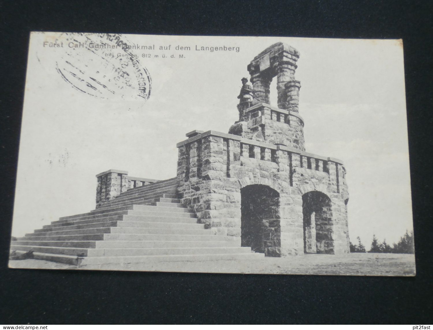 Denkmal auf dem Langenberg b. Gehren i. Th. , ca. 1920 , Ansichtskarte , AK , CPA !!