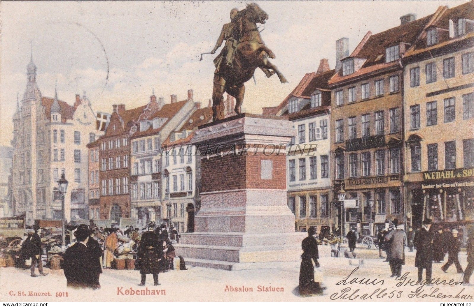 DENMARK - Copenhagen - Absalon Statuen 1905