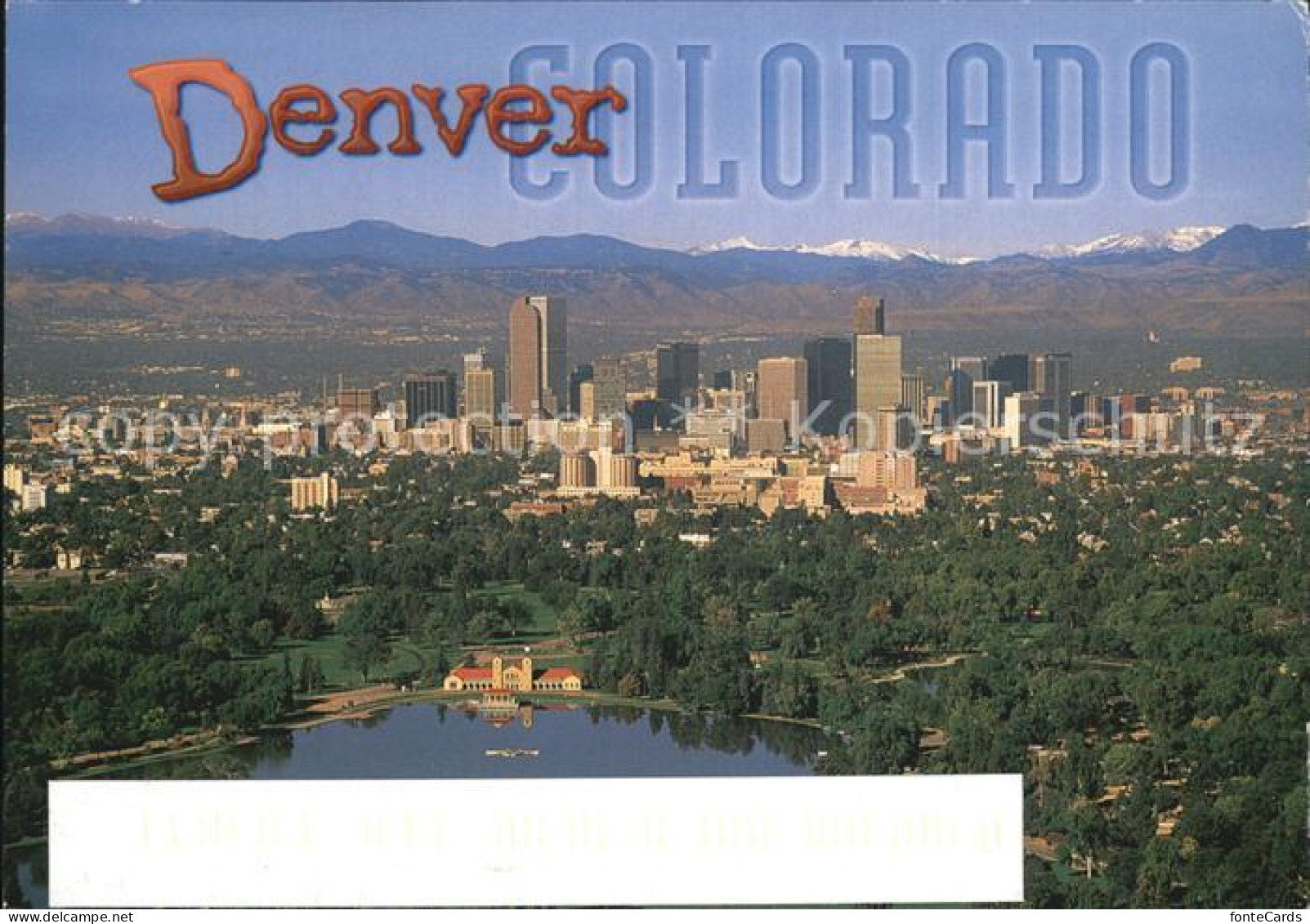 Denver Colorado Stadtansicht Rocky Mountains