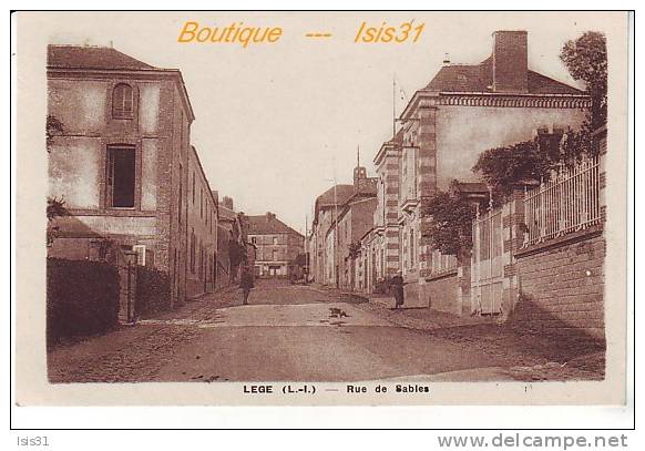 Dép 44 - RF19489 - Legé - Rue de Sables - bon état