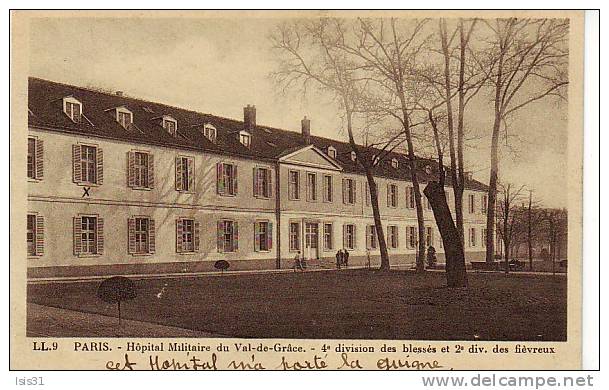 Dép 75 - Q920 - Paris - Arrondissement 05 - Hôpital militaire du Val de Grâce - 4ème division des bl  - bon état général
