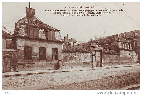 Dép 75 - Q931 - Paris - Arrondissement 06 - Rue de Sèvres, 90 - Antoine de Cellamare, amb. d´Espagne - bon état général