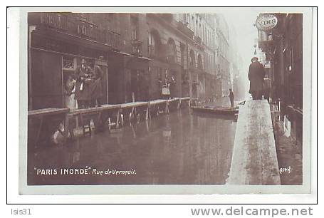 Dép75 - Paris - Arrondissement: 07 -  Inondations de 1910 - RF5012 - Rue de Verneuil - bon état