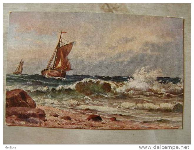 Dessau to Neukölln -Berlin  -1919 - sailing vessel - segelschiff   D104300